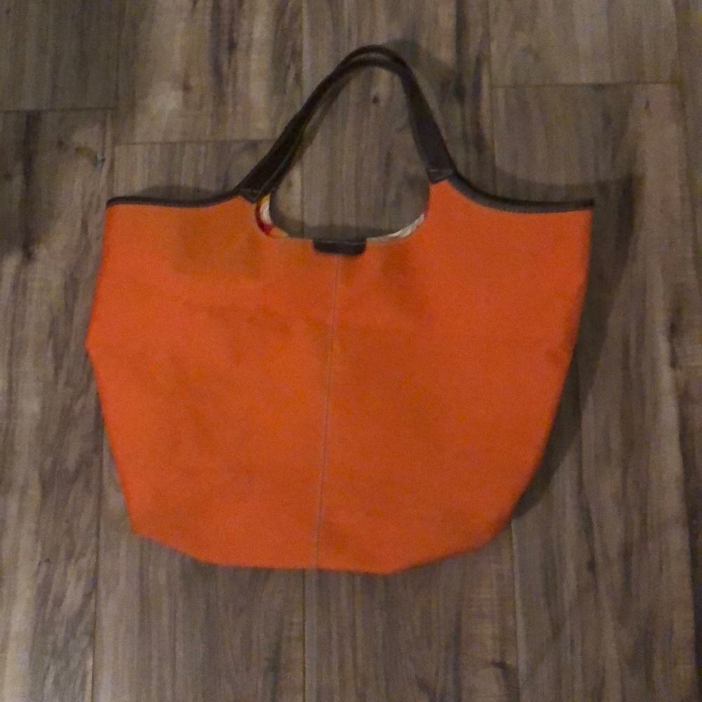Orange Groovy 70s tote
